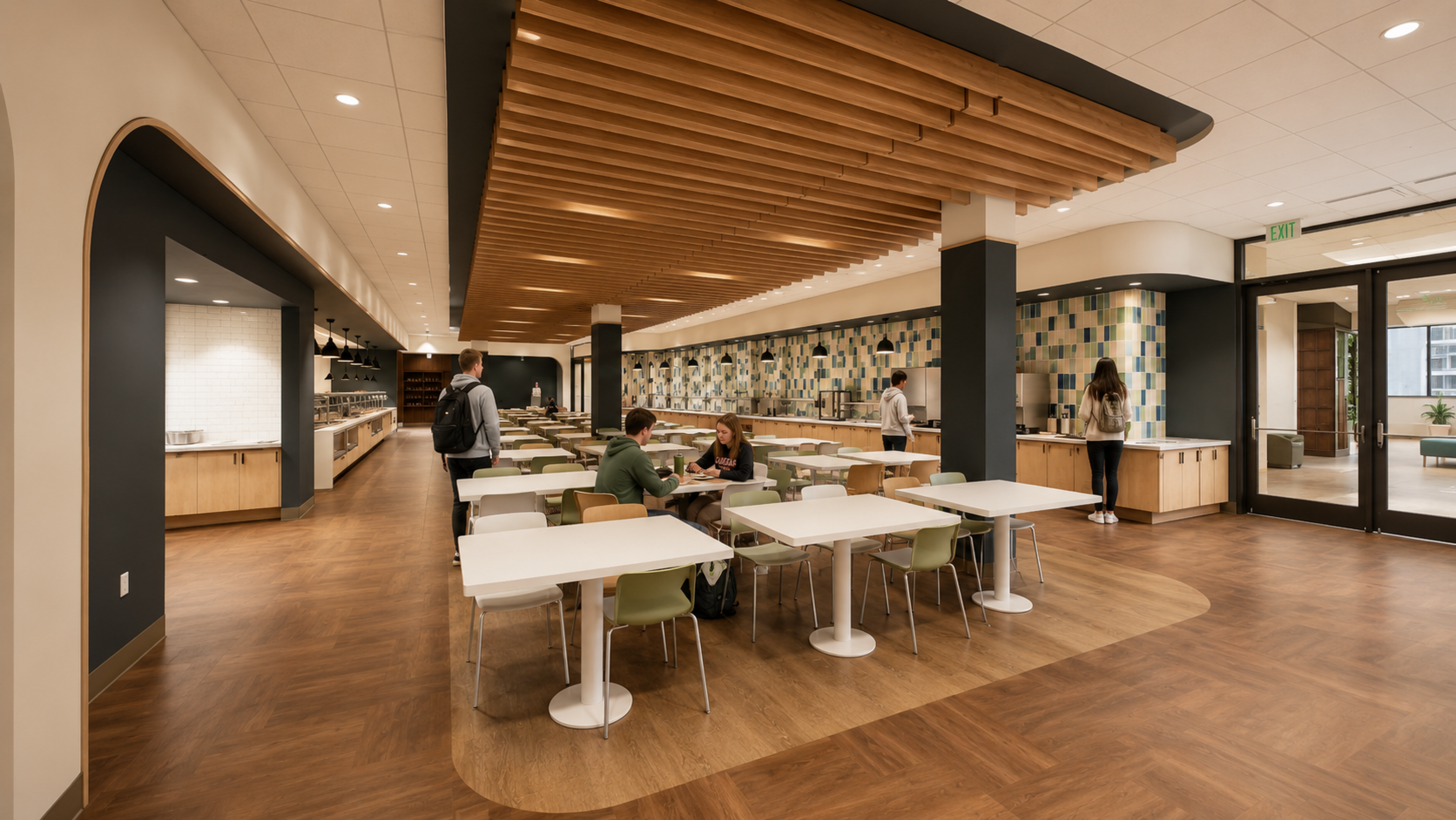 Dining hall rendering