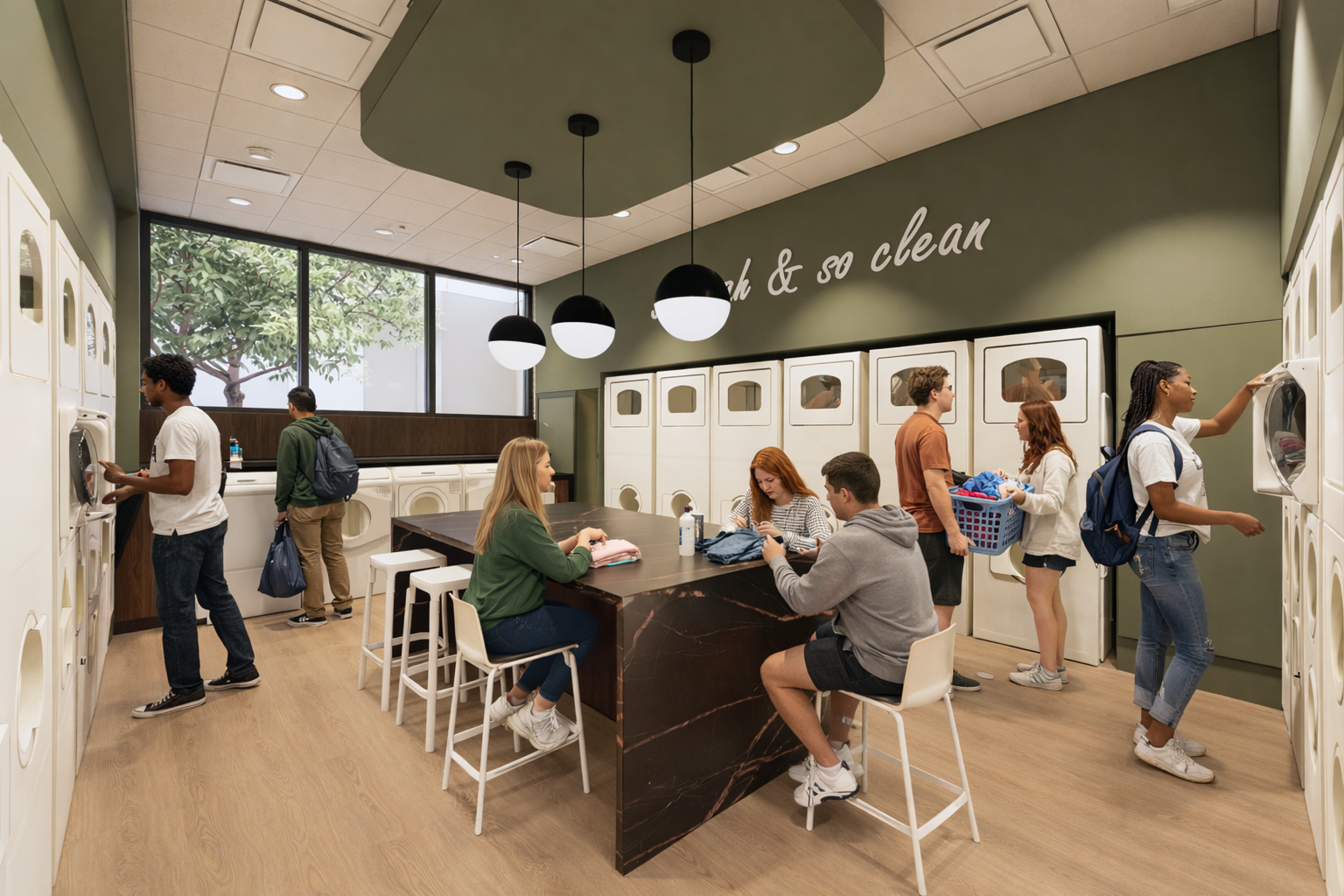 Laundry room rendering