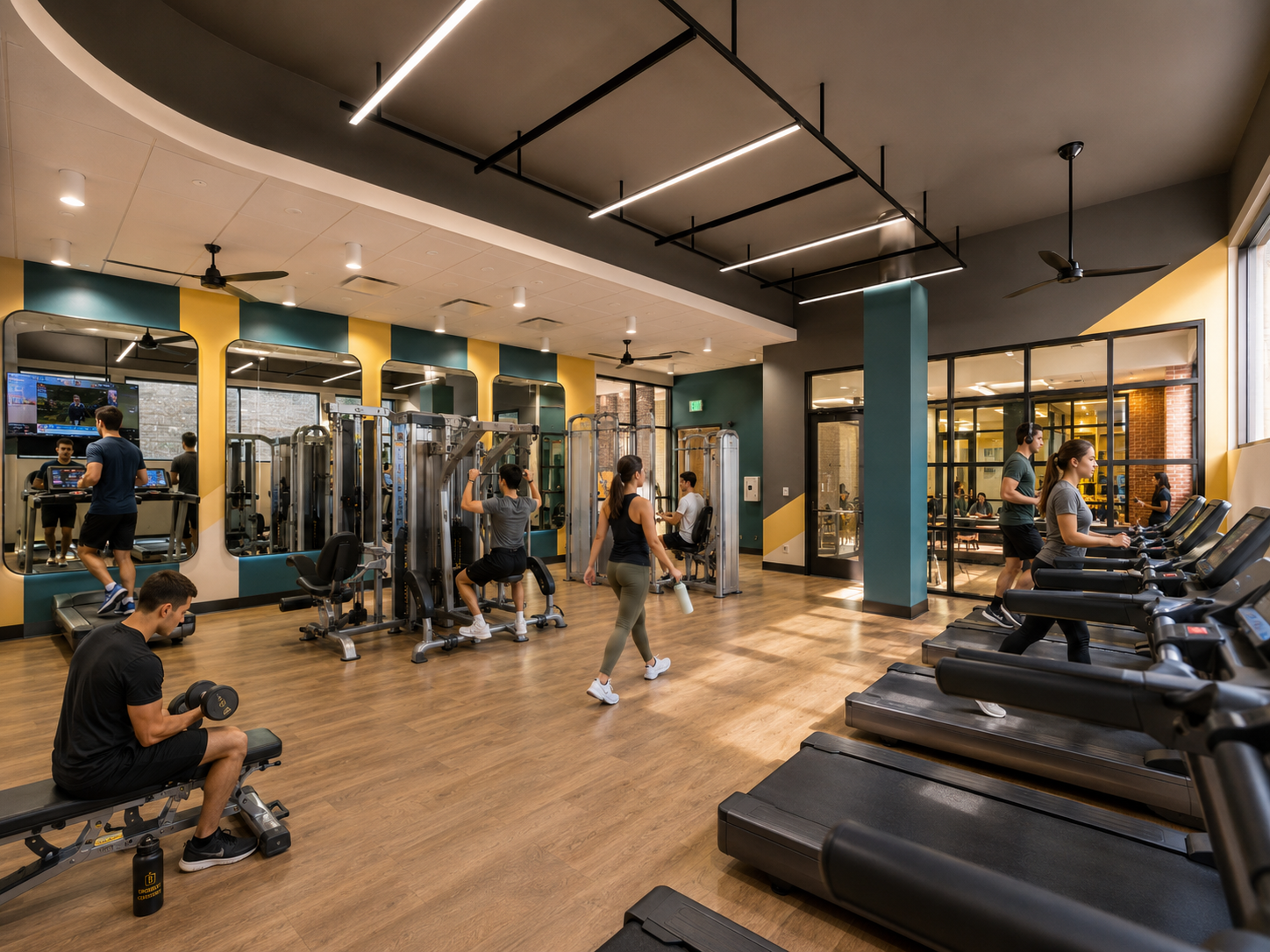 Fitness center rendering